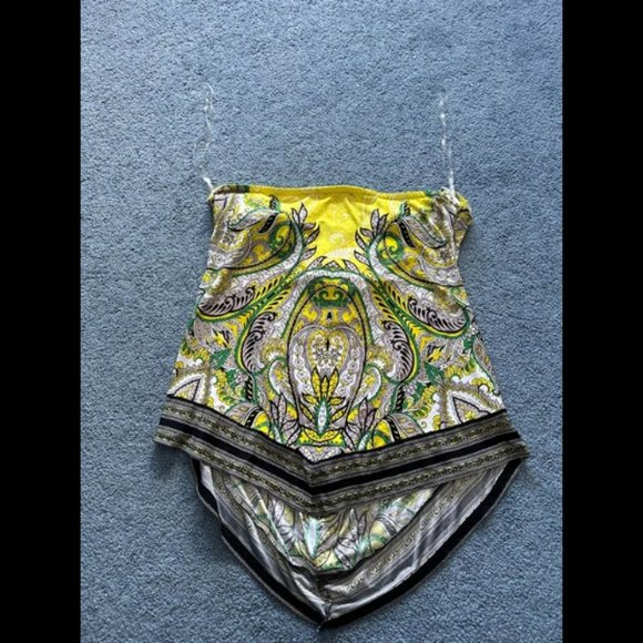 INC International Concepts Women's Multicolor Paisley Tube Top Blouse Size M - Picture 3 of 3